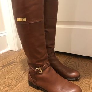Brown Leather Coach Riding Boots